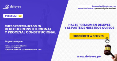 Descarga aquí el Programa del Curso de Especialización en Derecho Constitucional y Procesal Constitucional