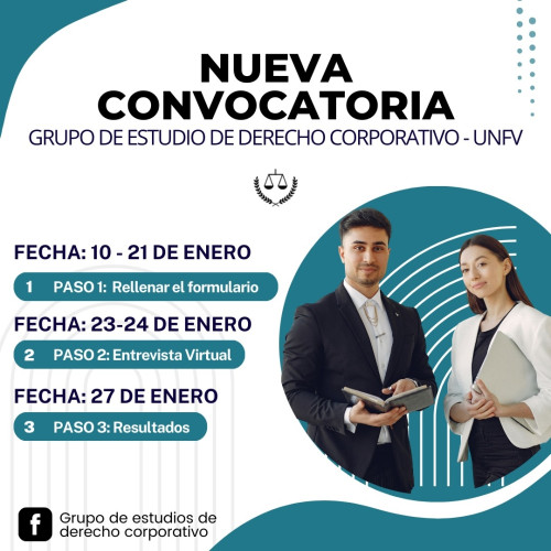 CONVOCATORIA 2023-I del Grupo de Derecho Corporativo- GDC