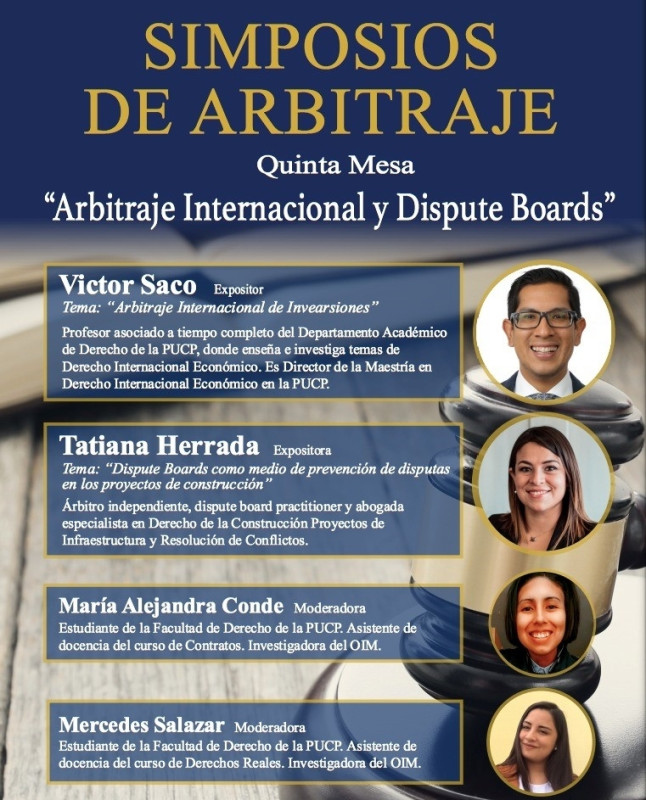 Simposios de Arbitraje: Arbitraje Internacional y Dispute Boards