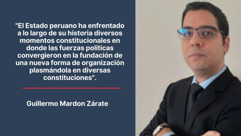 El abogado constitucionalista Guillermo Mardon Zarate publicó un libro en donde se analiza la reforma constitucional en el Perú