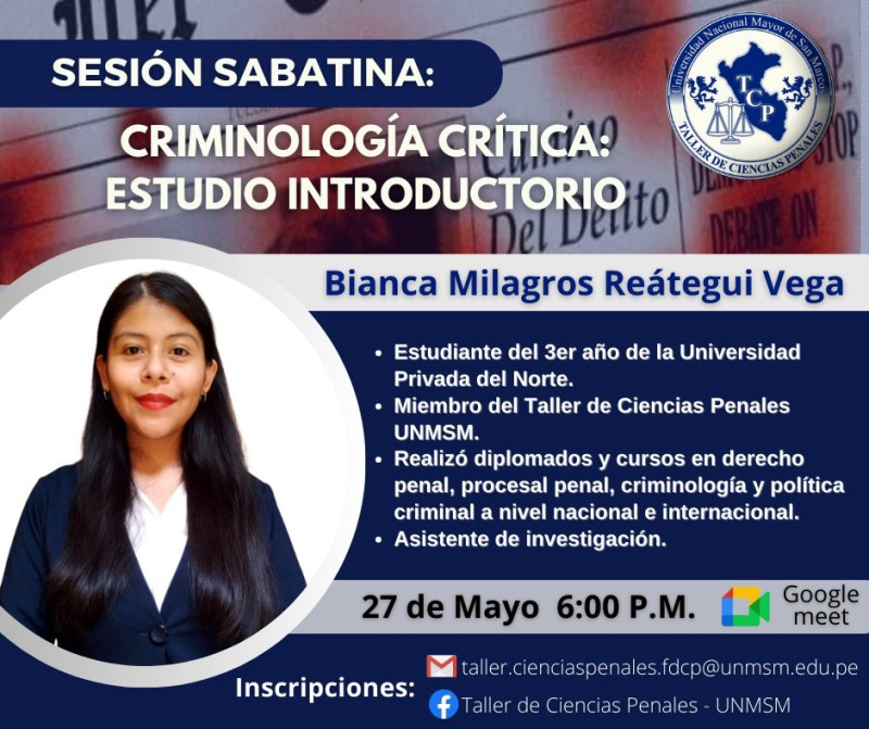 EVENTO: Criminología Crítica - Estudio Introductorio