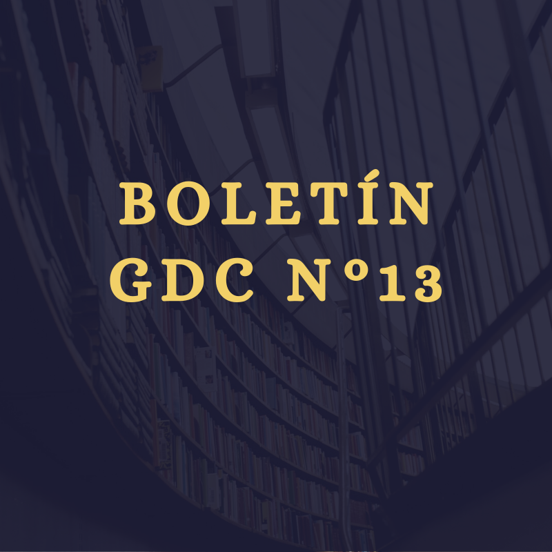Boletín Informativo N° 13 del GDC