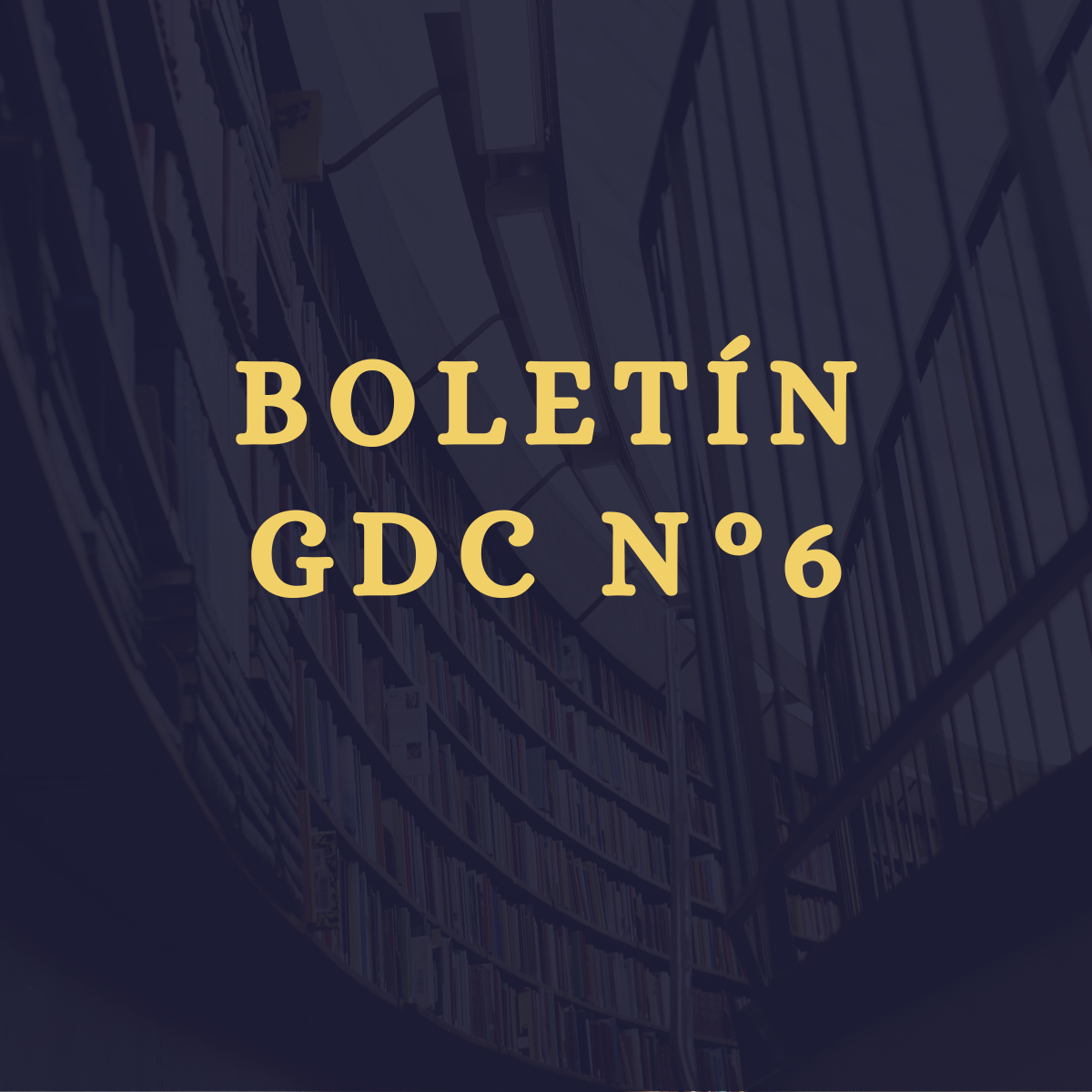 Boletín Informativo N° 6 del GDC