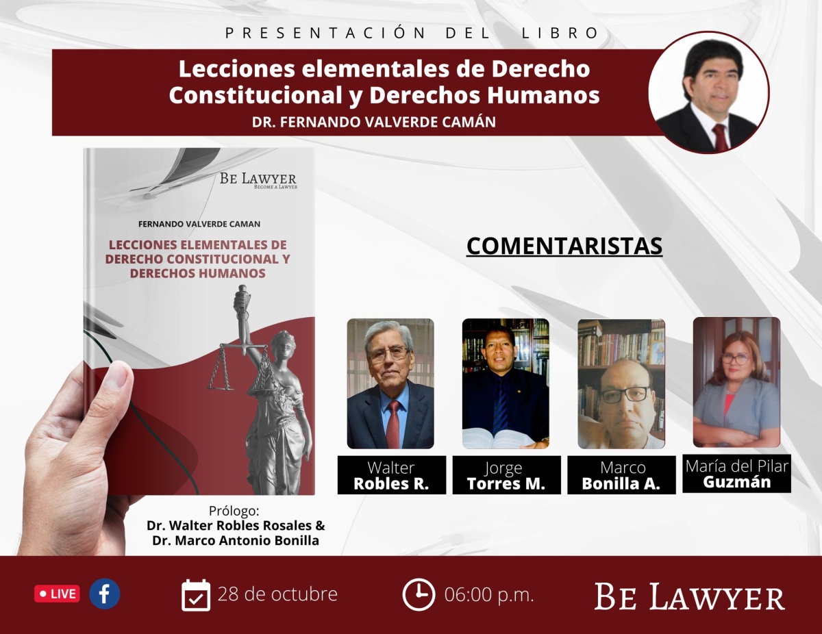 Presentación del Libro: "Lecciones elementales de Derecho Constitucional y Derecho Humanos"