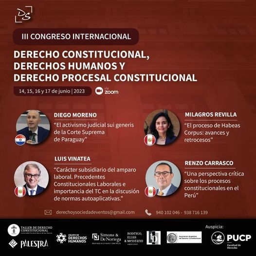 III Congreso Internacional en Derecho Constitucional, Derechos Humanos y Derecho Procesal Constitucional