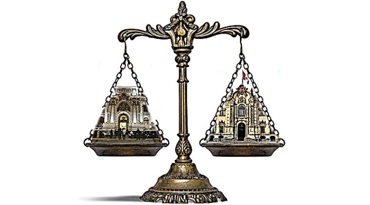 Conflicto entre poder legislativo y poder ejecutivo.