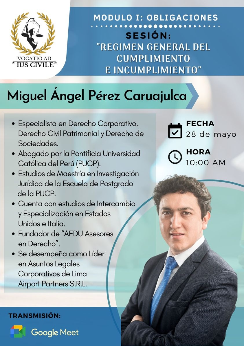 Vocatio Ad Ius Civile| "Regimen general del cumplimiento e incumplimiento"