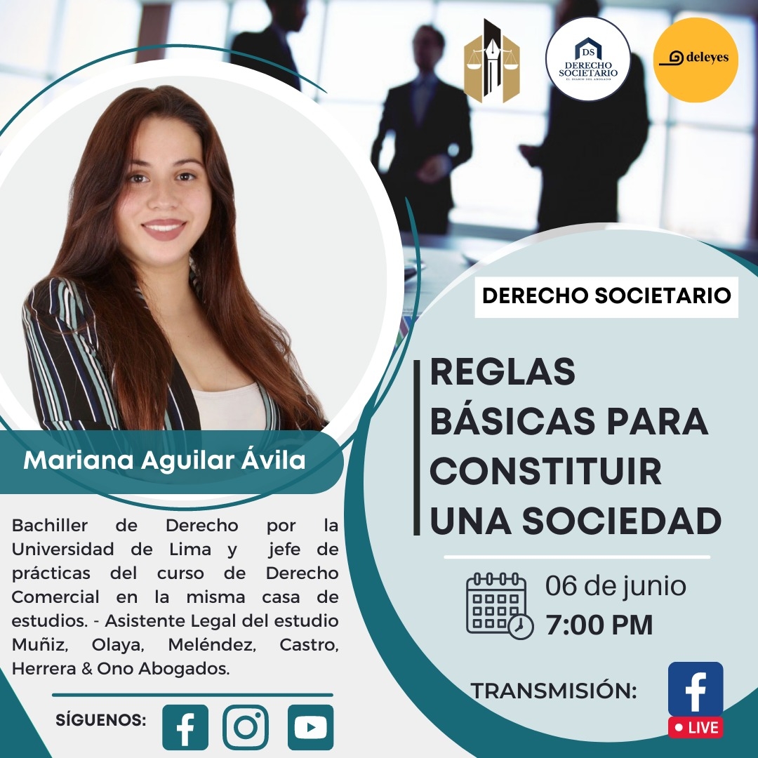 Reglas básicas para constituir una Sociedad