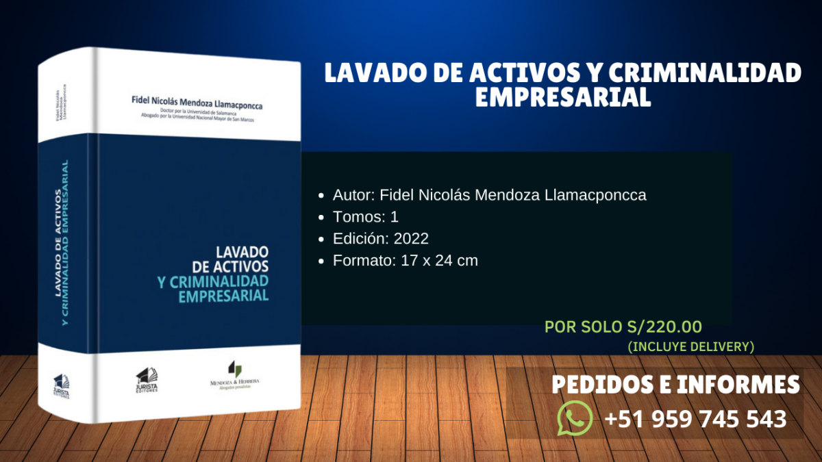 Lavado de activos y criminalidad empresarial