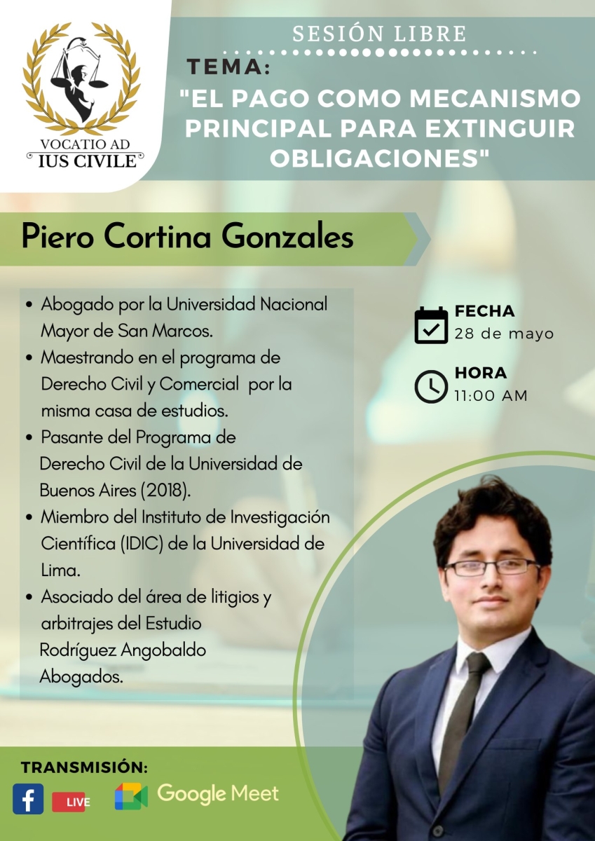 Vocatio Ad Ius Civile| "El pago como mecanismo principal para extinguir obligaciones"